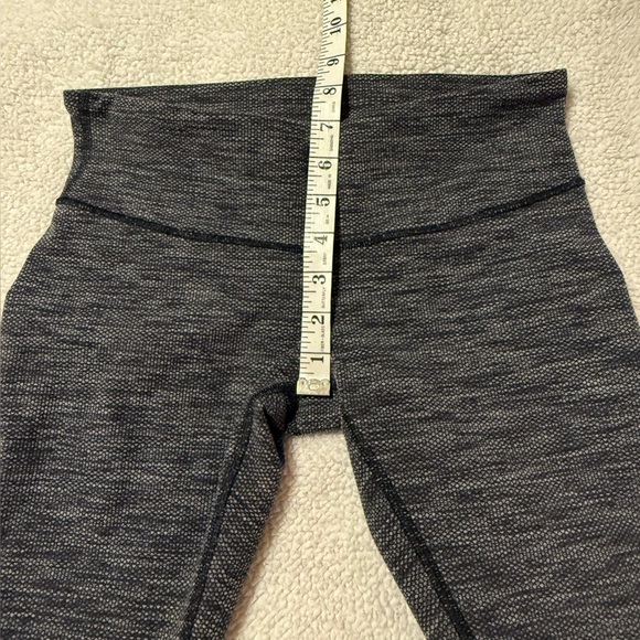 Lululemon Wunder Under Pant Leggings Coco Pique Black White Grey - Picture 9 of 14